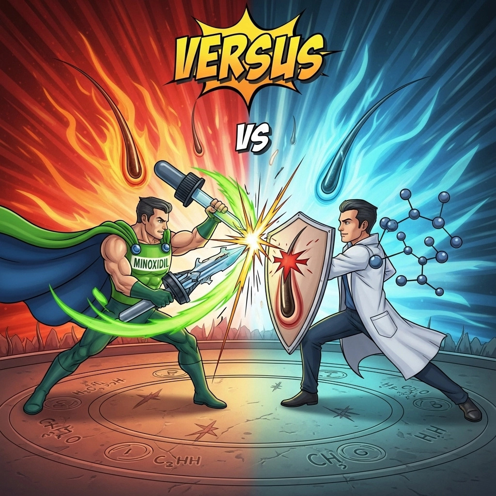 Clascoterona vs Minoxidil